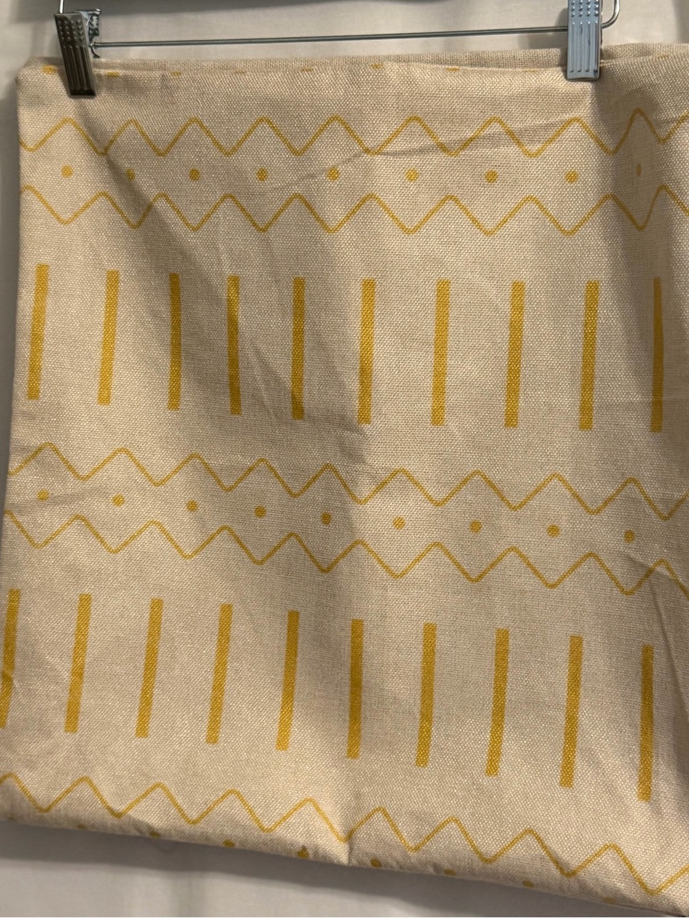 16 in Decorative Pillow Cover(2)Yellow Floral Front Solid Back Washable Abstract